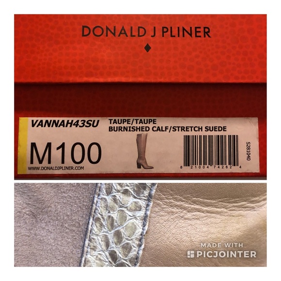 Donald Pliner Vannah Taupe Boot sz 10 - Picture 8 of 8